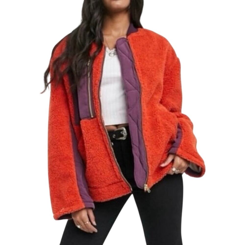 WE THE FREE / FREE PEOPLE Rivington Jacket in Chili Combo Size S (fits up to 2X)